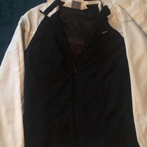 White and black Womens Nike Jacket